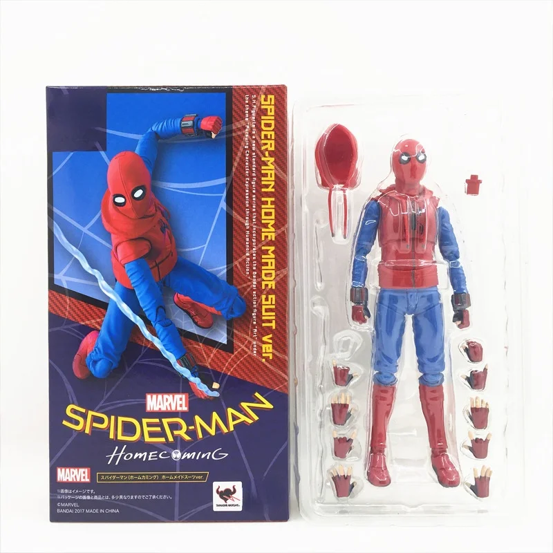 The Amazing Spider-Man Marvel Spiderman Action Figure Doll Homecoming Peter Parker Model Toy for Children Kids Birthday Gift images - 6