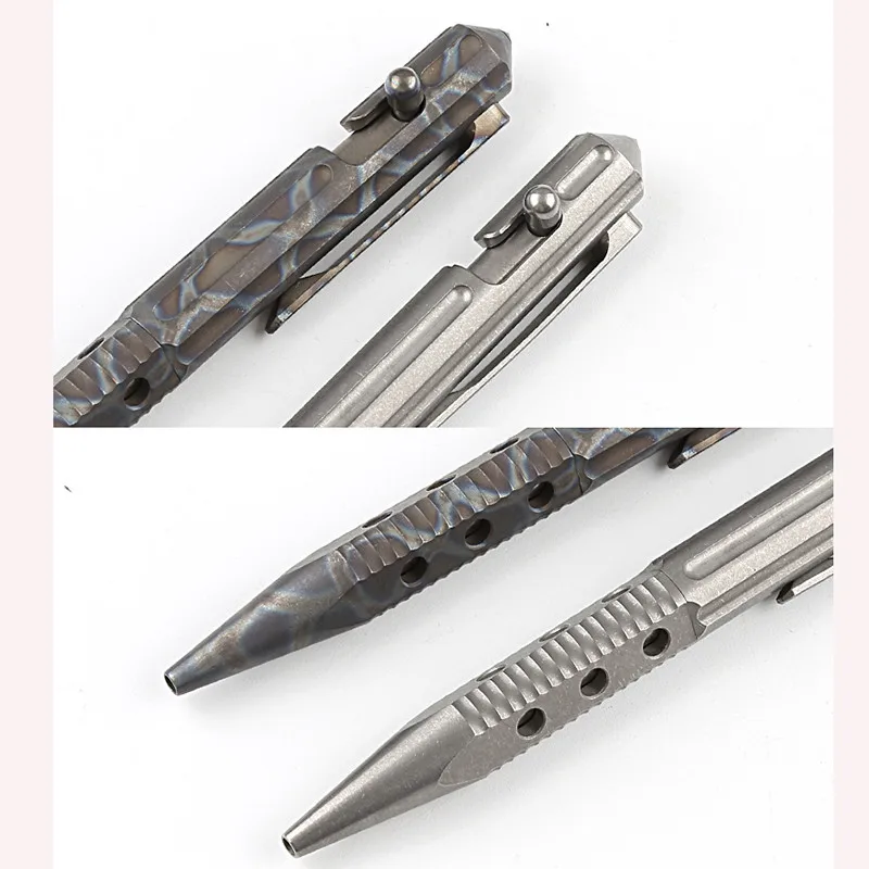 Jual Pena Taktis Pertahanan Diri Luar Ruangan Alat Tulis EDC Pemecah Kaca Pertahanan Diri Darurat Aloi Titanium Multifungsi
