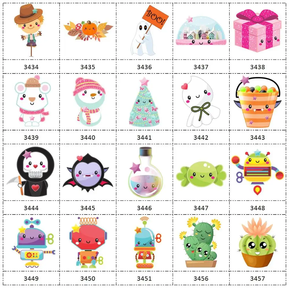 

HSDCraft Free shipping 30 pcs planar resin cartoon Series for diy