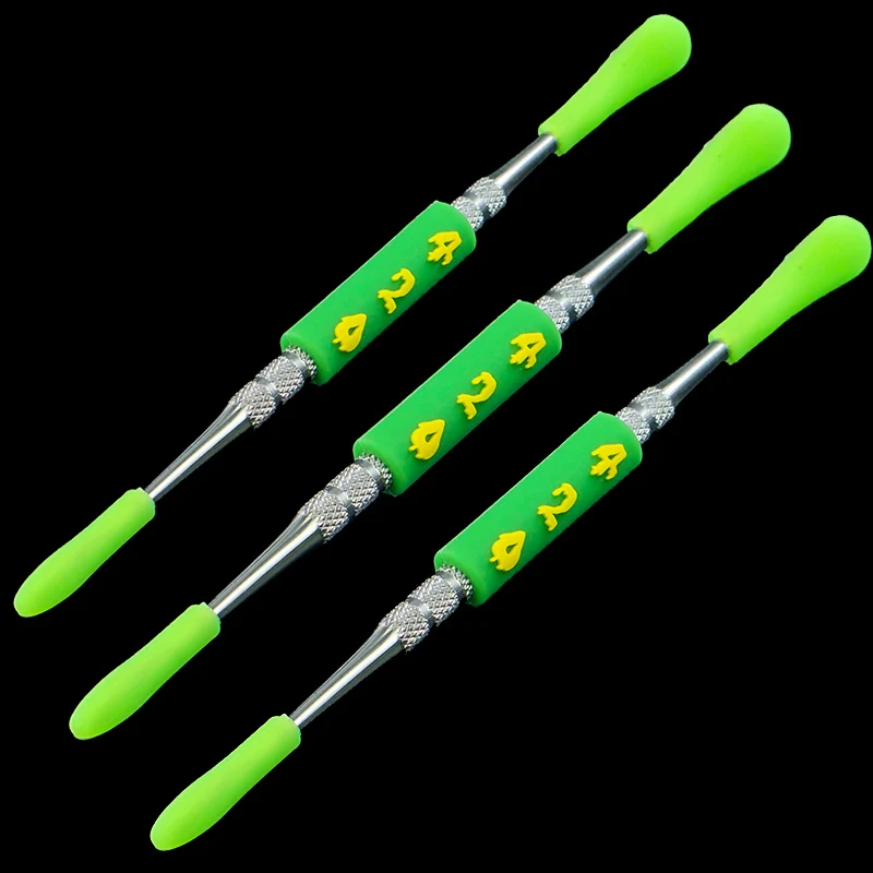 

Novel 3pcs Wax Carving Tool Stainless Steel Spoon Dabber for Slick Concentrate Tank Smoking Accessories