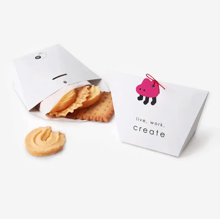 1 шт. милые бумажные пакеты для конфет подарочные печенья праздничные коробки еды