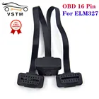 Новое поступление 16-контактный штекер-двойной гнездо OBDII OBD 16-контактный удлинитель для ELM327 кабель OBD кабель ODB2 16-контактный адаптер OBD 2