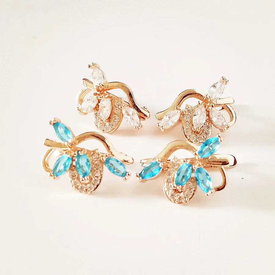 Золотые серьги 585 Женские Ювелирные изделия роскошный подарок на день рождения