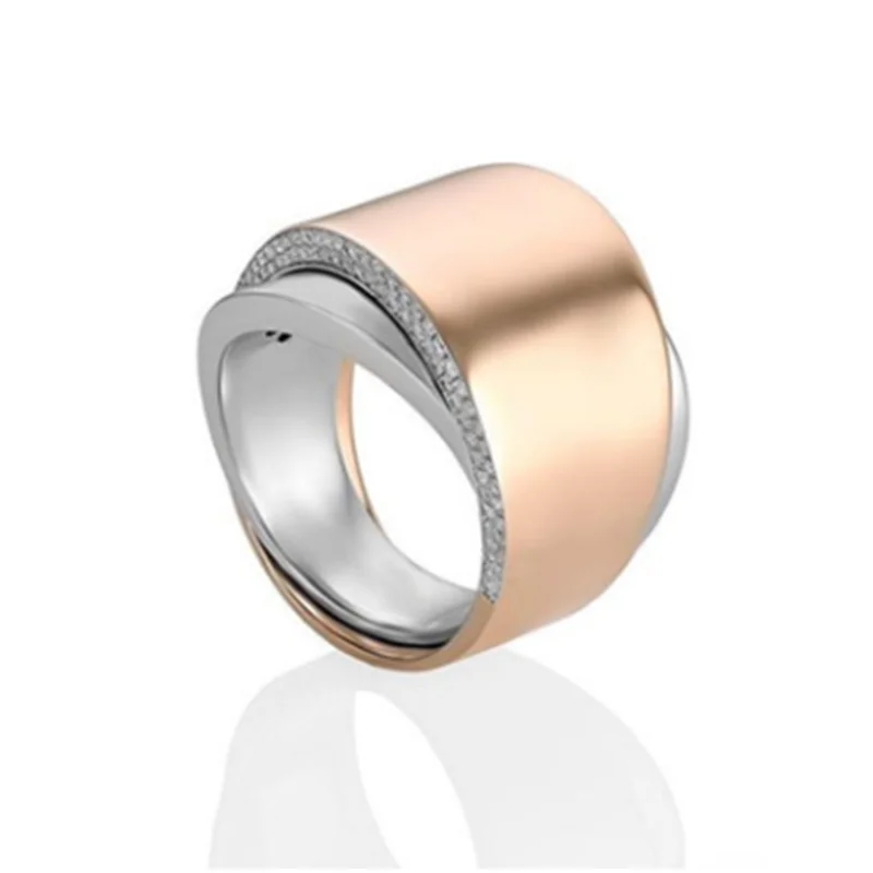 Модное Новое Женское кольцо с цирконом простое современное геометрическое