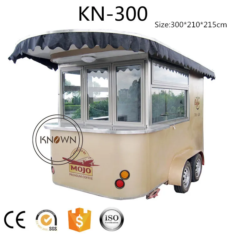 Уличный Подержанный мобильный прицеп для еды тележка с лучшим качеством продажи|