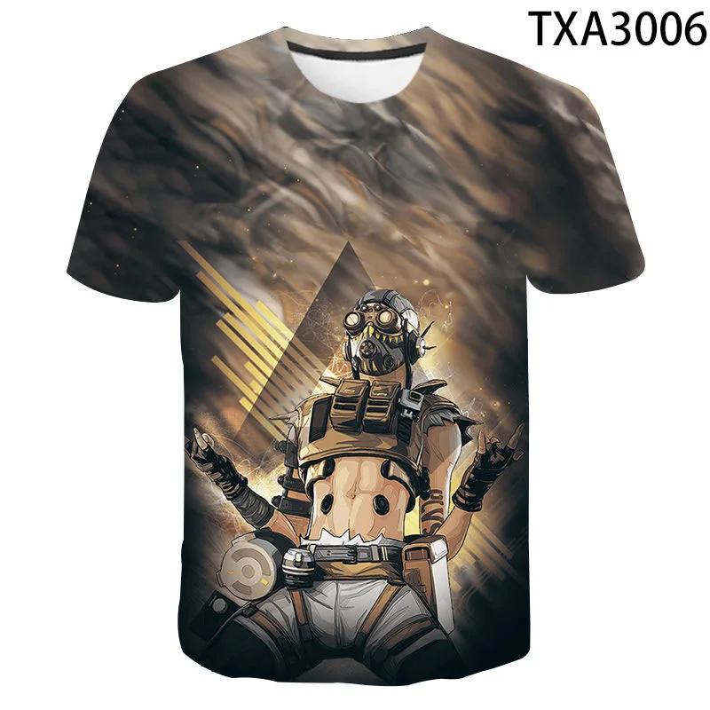 

2020New Apex Legends 3D T Shirts Men/Women Summer Short Sleeve T-shirt Boy/Girls Fashion Hip hop Streetwear