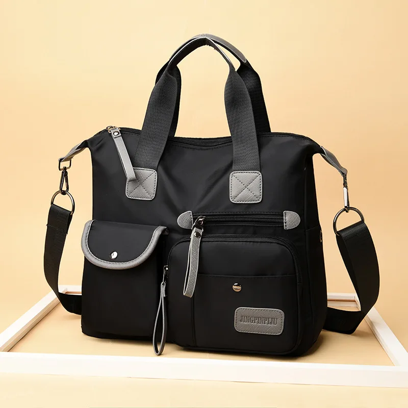 

New Style Canvas Women's Single-shoulder Bag Nylon Oxford Cloth WOMEN'S Bag Hand Shoulder Bag Big Bag Mommy Bag
