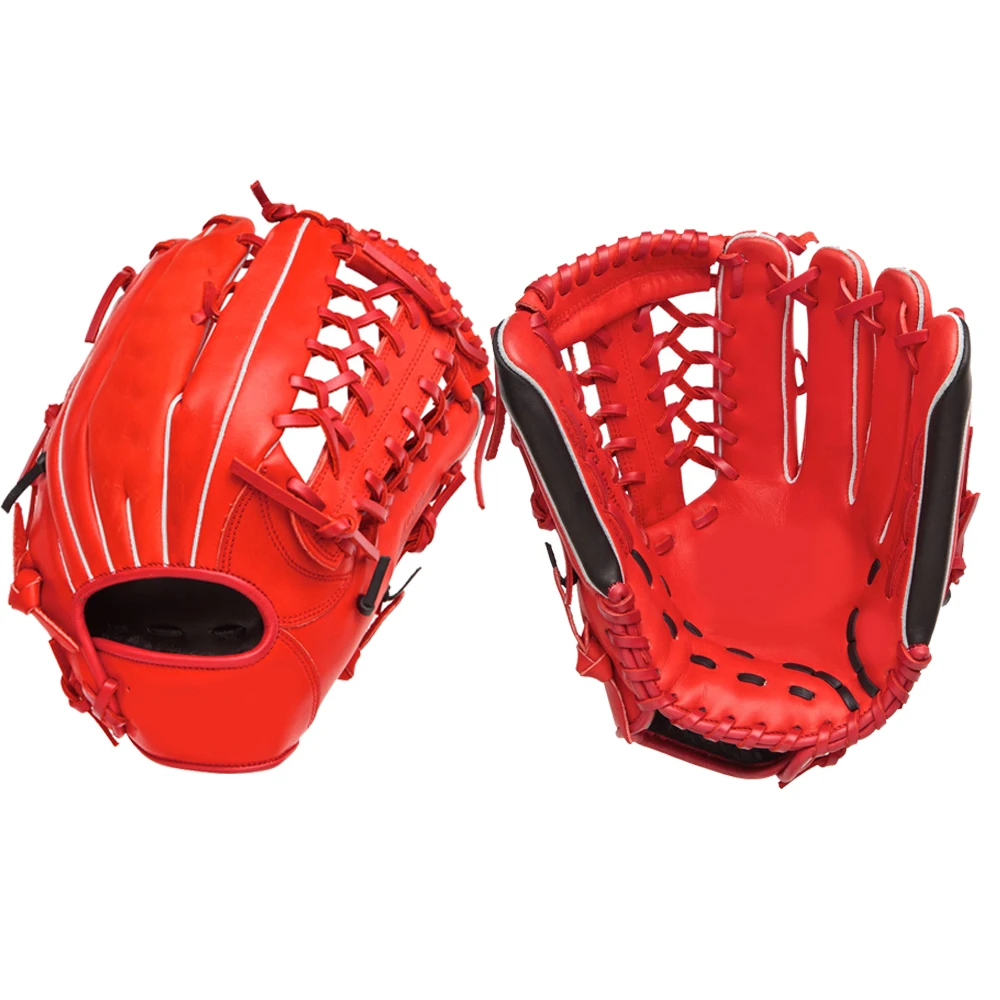 

Baseball Glove 12.75 red baseball gloves deep pocket custom logo baseball gloves