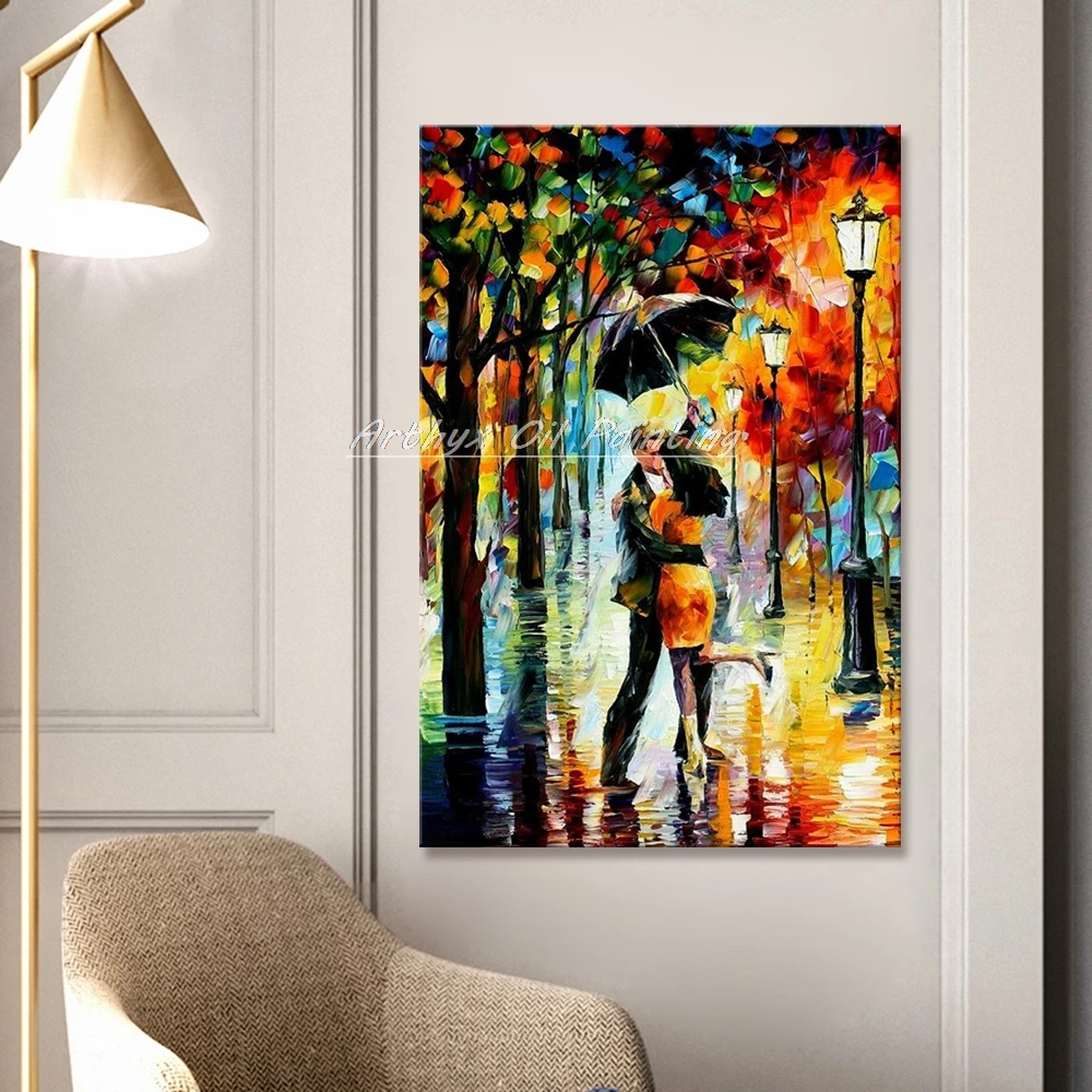 Современное настенное искусство домашний декор Ручная роспись палитра нож