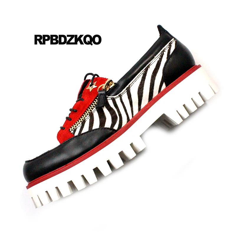 Мужские туфли-оксфорды из натуральной кожи на резиновой подошве с металлическим