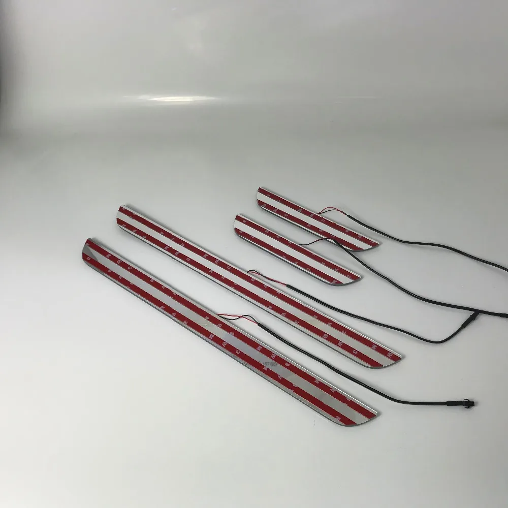 

Express delivery led door sill plate strip welcome light threshold guard protectors for land rover range rover evoque
