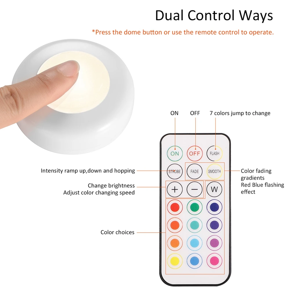Новинка 2020 дистанционный шкаф с 12 цветами светильник RGB для шкафа кухни