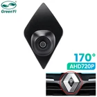 GreenYi 170  AHD 720P Автомобильная камера переднего вида ночного видения для Renault Koleos Logo Fisheye Lens HD Camera