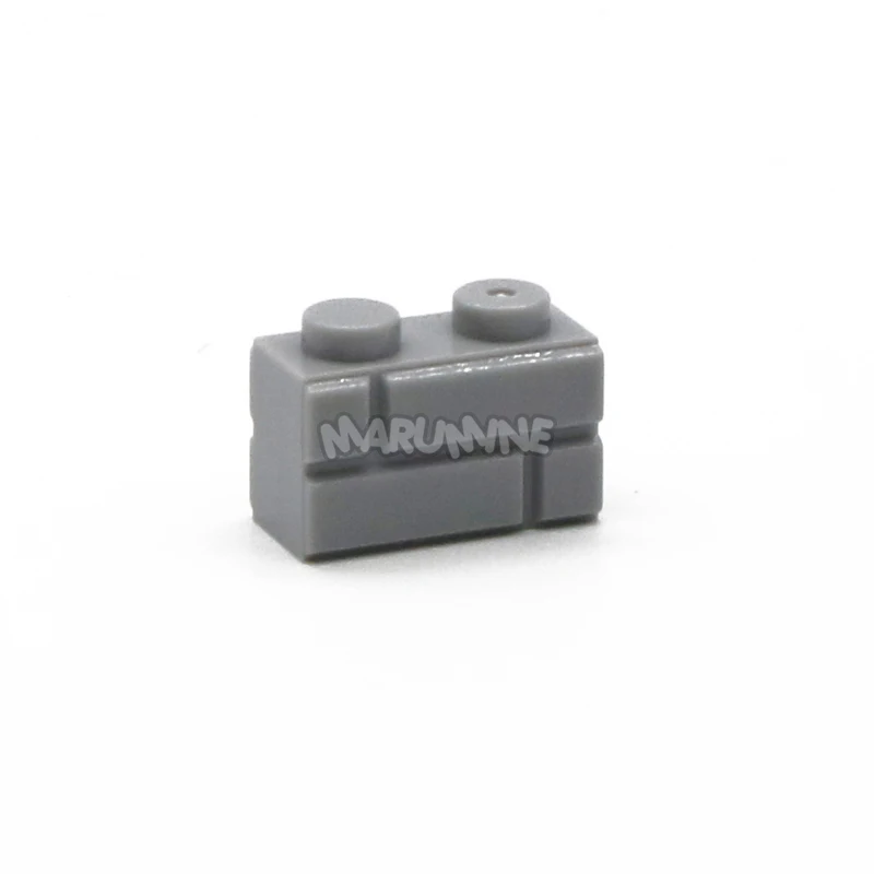 200pcs MARUMINE 1x2 точки куб кирпичи 98283 дома настенные строительные блоки классический "сделай сам", Мпц My City набор обучающая развивающая игрушка для детей - Цвет: 200pcs