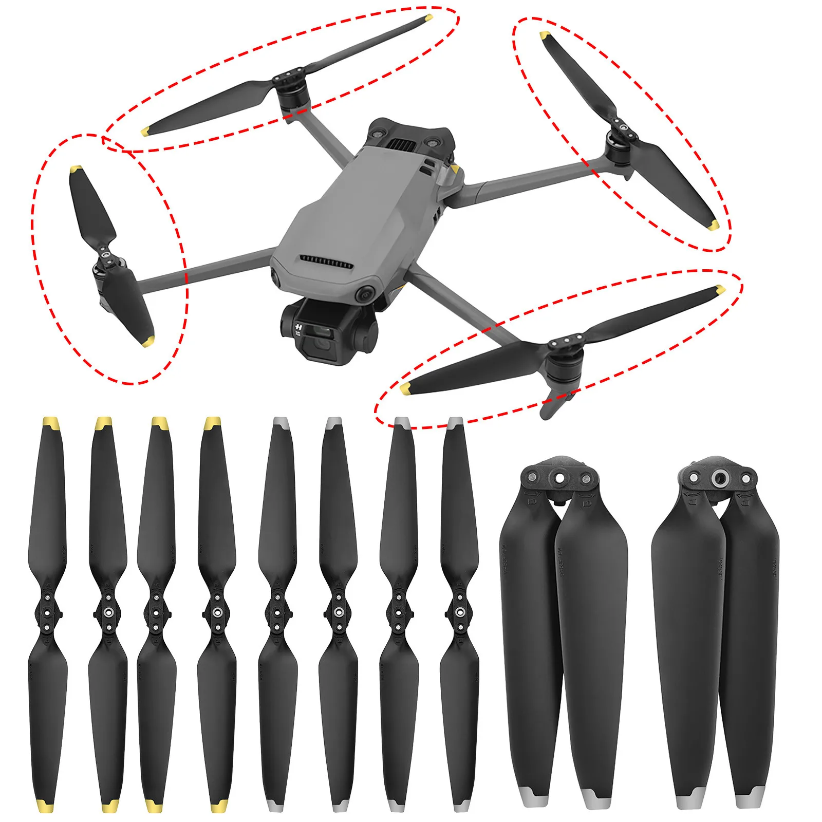 

4 шт., складные пропеллеры для дрона DJI Mavic 3