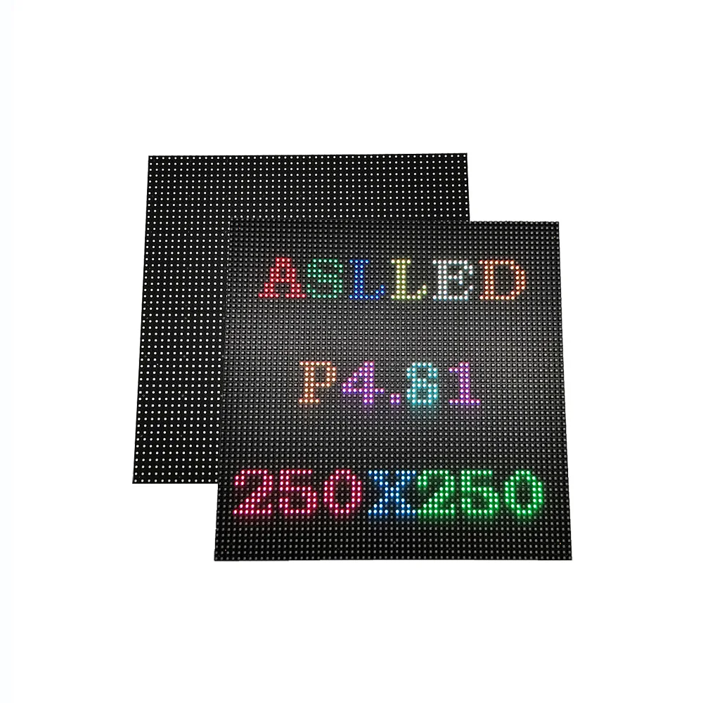 Наружный светодиодный светодиодного дисплея HD P4.81 размер 250x250 мм полноцветный