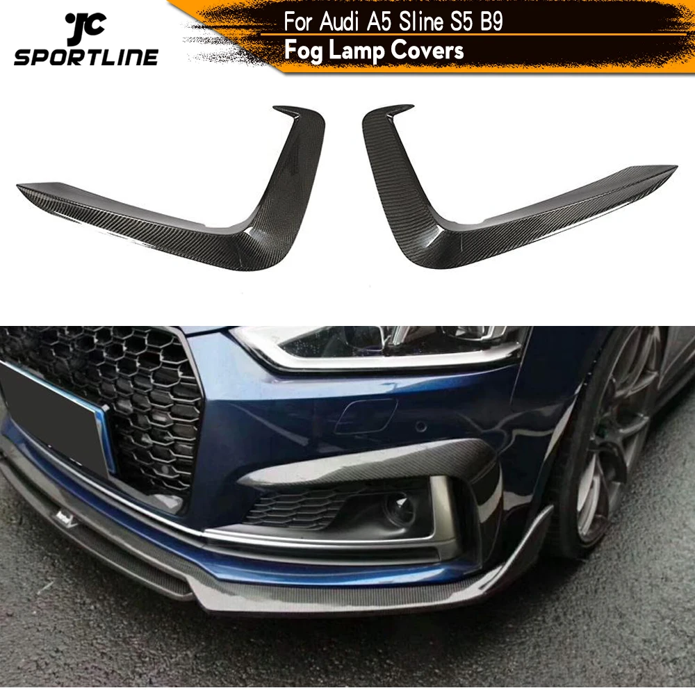 Накладки на переднюю противотуманную фару подходят для Audi A5 Sline S5 2017 2018 2019 FRP