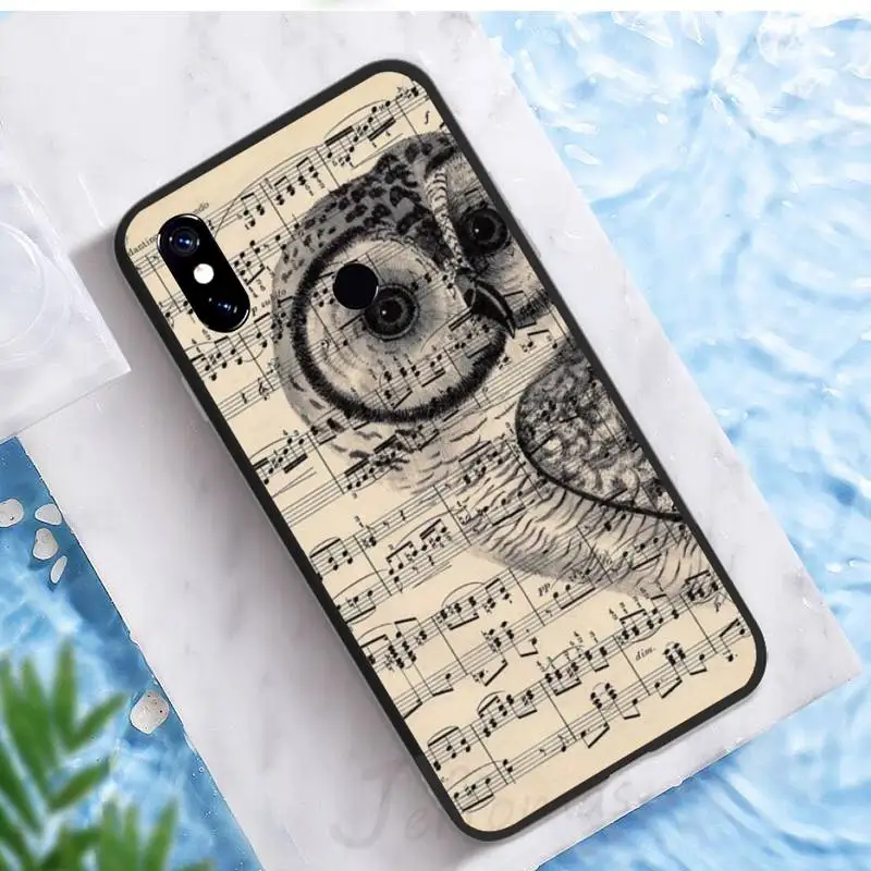 

Cute Owl Cartoon bird Phone Case For Xiaomi Redmi note 7 8 9 t k30 max3 9 s 10 pro lite