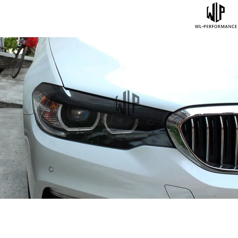 G30 5 серий высококачественная накладка на фару из углеродного волокна отделка