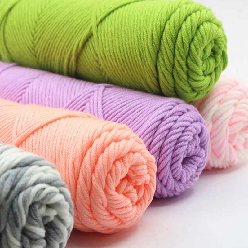 

Baby Knitting Alpaca Wool Yarn Thick Yarn Fiber Soft Milk Cotton Yarn Hand Knitting Wool Crochet Yarn for DIY Sweater 100g