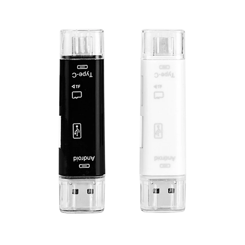 5 в 1 Многофункциональный Usb 2.0 Type-C/Usb Micro USB/Tf карта памяти для Android Компьютерный