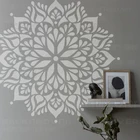 Трафарет 80 см-110 см для украшения стен Мандала большой шаблон для мебели замок на огромную гигантскую мандалу индийская Арабская Этническая круглая S071