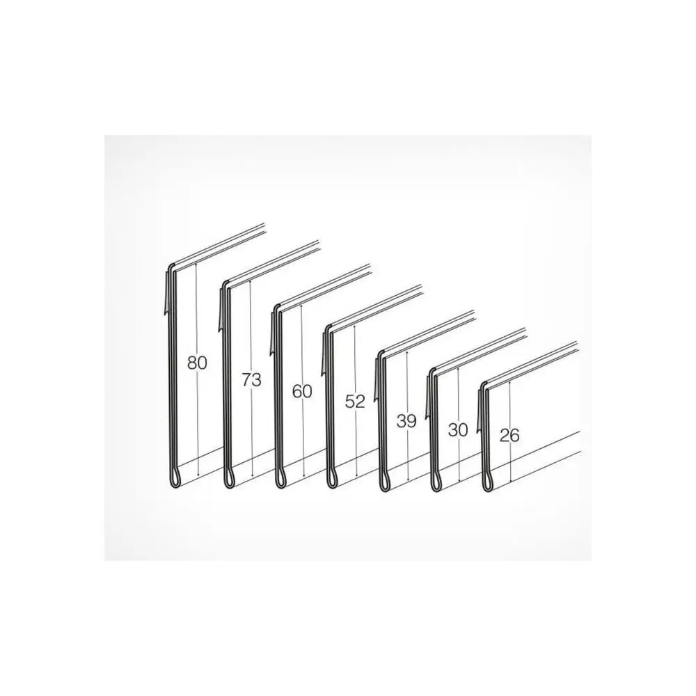 Self-adhesive shelf price tag DBR 1250 mm holder Badges Badge for pass Card neck Name Accessories Desk Organizer Office School Supplies |