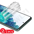 Гидрогелевая пленка с полным покрытием для samsung galaxy s21 Ultra s20 FE s10 lite s9 s8 plus s7 edge, Защитная пленка для экрана телефона, не стекло, 2-1 шт.