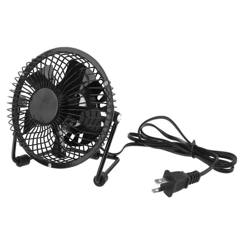 

W3JD US EU UK Plug AC 110V 220V Electric Fans 5 inch Table Metal Fan Small Desktop Fan for Home and Office Personal Fan