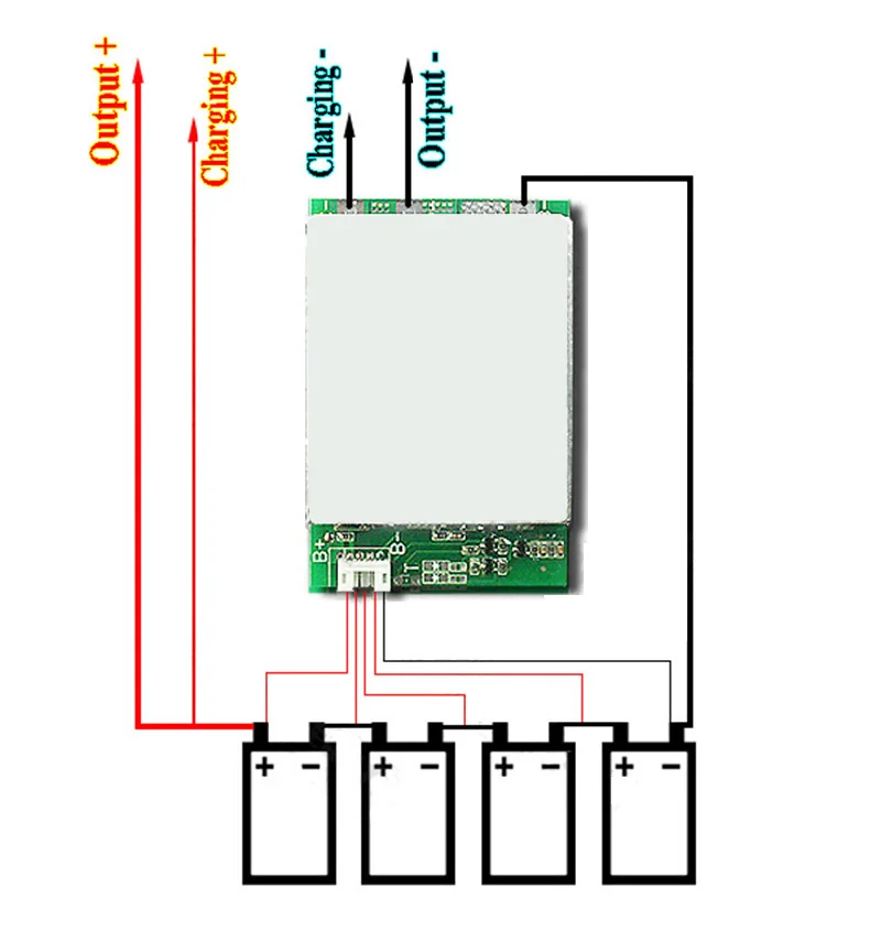 Модуль защиты bms 100a схема подключения для 3s 4s 5s