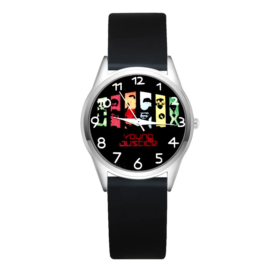 

Детские милые Мультяшные стильные женские студенческие часы для мальчиков и девочек с кожаным силиконовым стальным ремешком кварцевые нар...