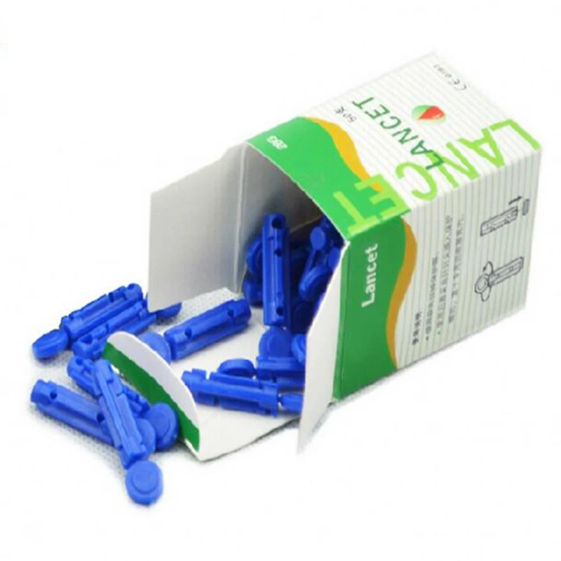 500 (10 коробок) игл массажная палочка для ручки одноразовые стерильные ланцеты