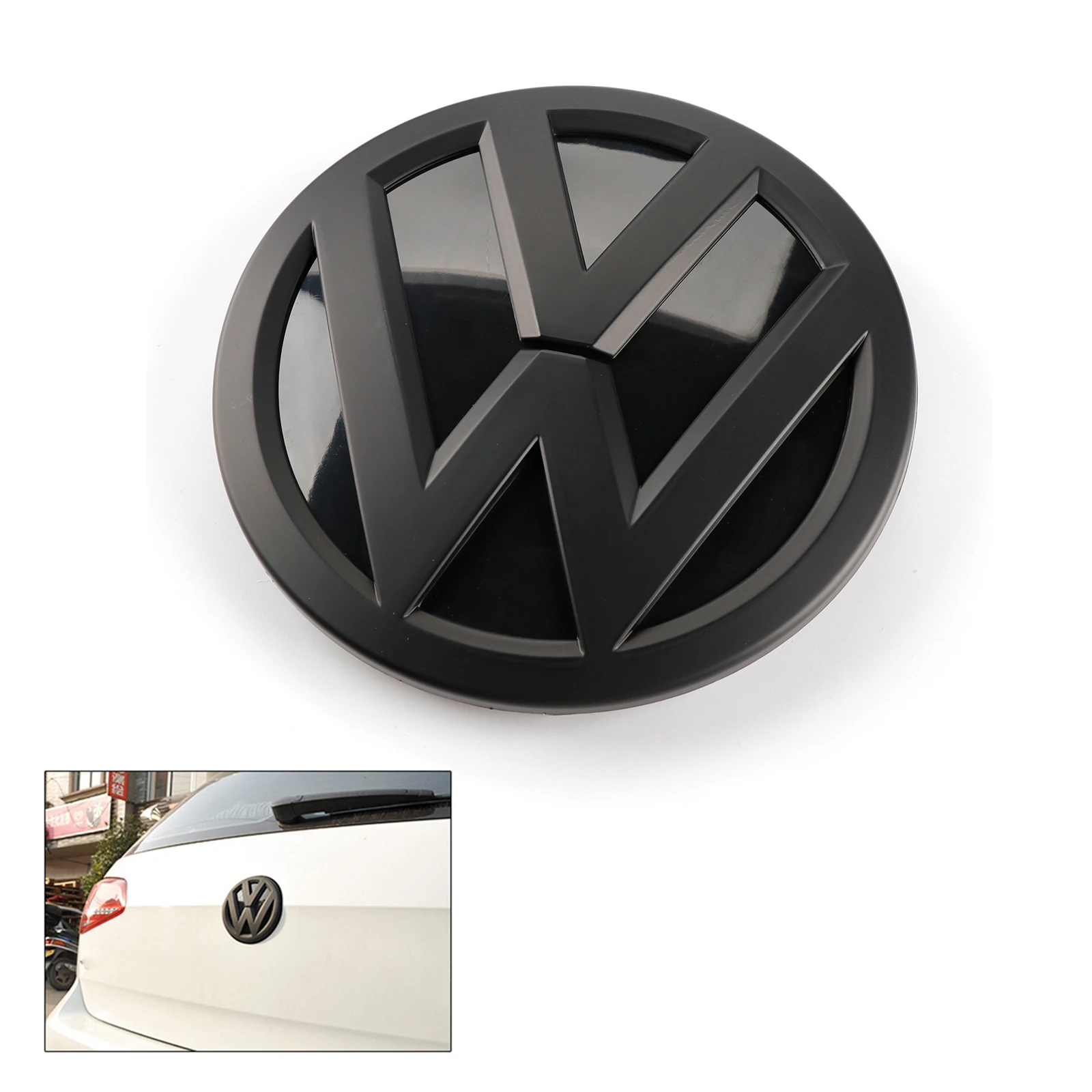 Матовая Черная задняя крышка багажника 110 мм фотодеталь для замены Volkswagen Golf MK7.5 7 5