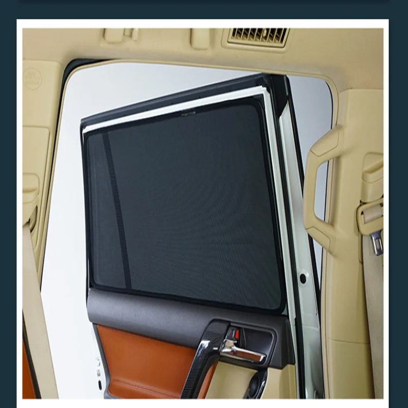 

6pcs High-end custom For Toyota Prado 2010-2018 card type car curtain sun shade car window shade car styling Sun visor