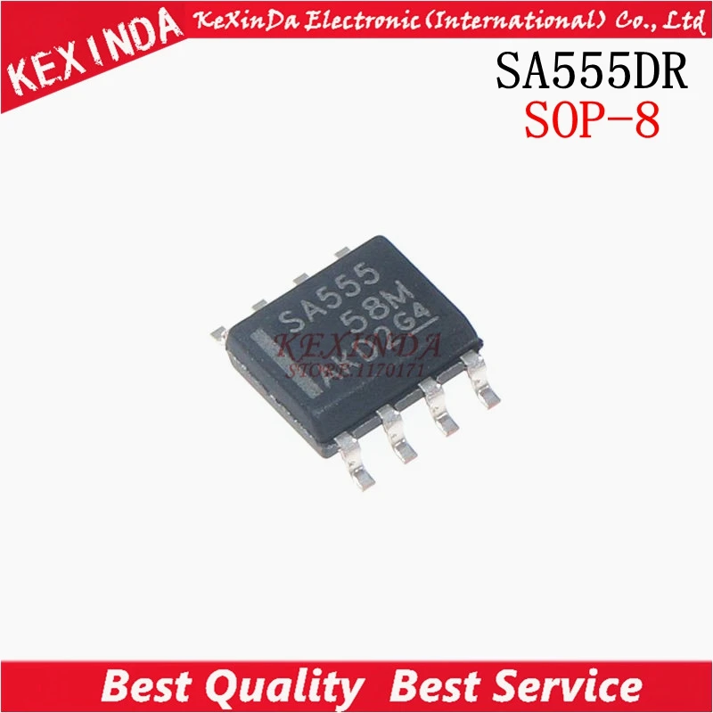 SA555DR SA555D SA555 SOP-8 новый оригинальный 10 шт./лот | Электронные компоненты и