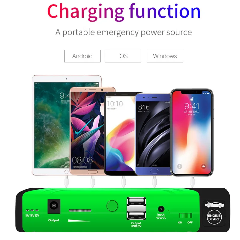 12 В Автомобильное зарядное устройство высокой мощности пусковое для автомобиля