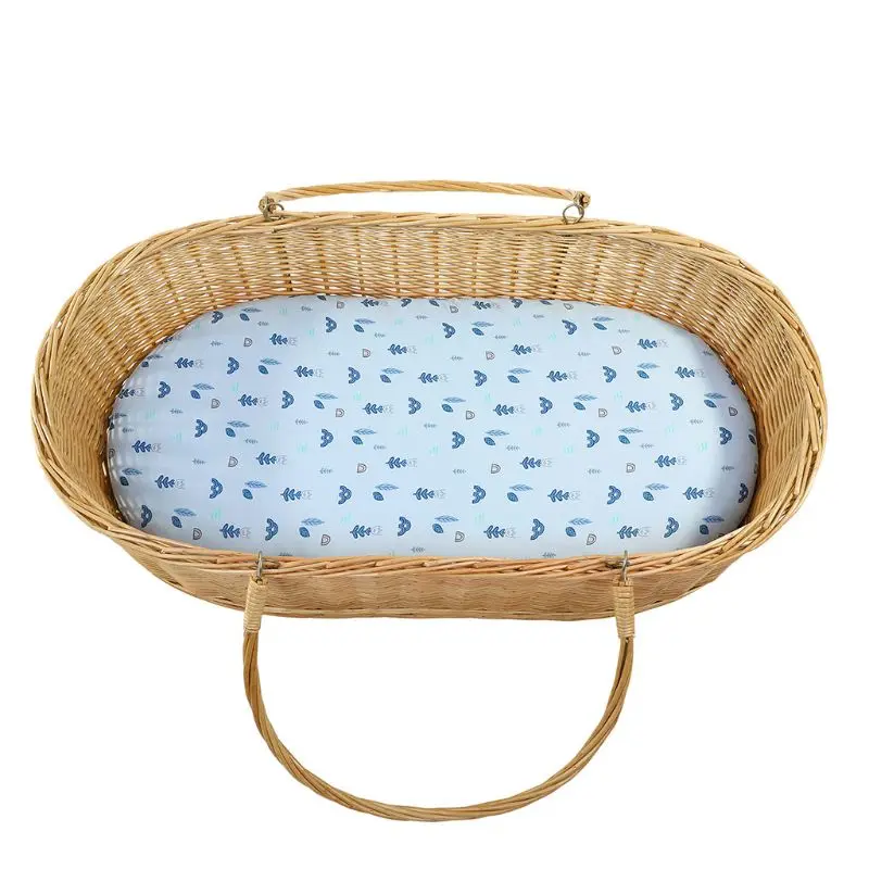 

Baby Diaper Changing Pad Cartoon Printed Cradle Cover Newborn Mattress Crib Sheet Bedding