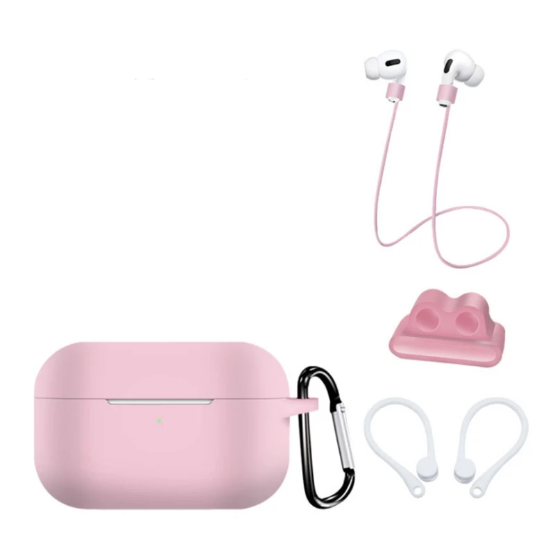 

Silicone Earphone Protective Case For Arpods Pro Wireless Bluetooth Earphone Anti-loss Strap Ear-hook Suit