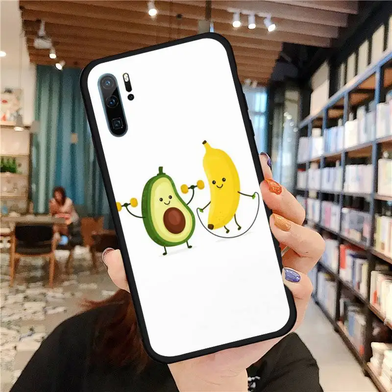 

Funny fruit cute banana cartoon Phone Case For Huawei honor Mate P 9 10 20 30 40 Pro 10i 7 8 a x Lite nova 5t silicone funda