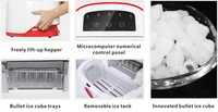 Household Compact Countertop Automatic Cooling Portable Home Mini Bullet Ice Cube Ice Maker Making Machine