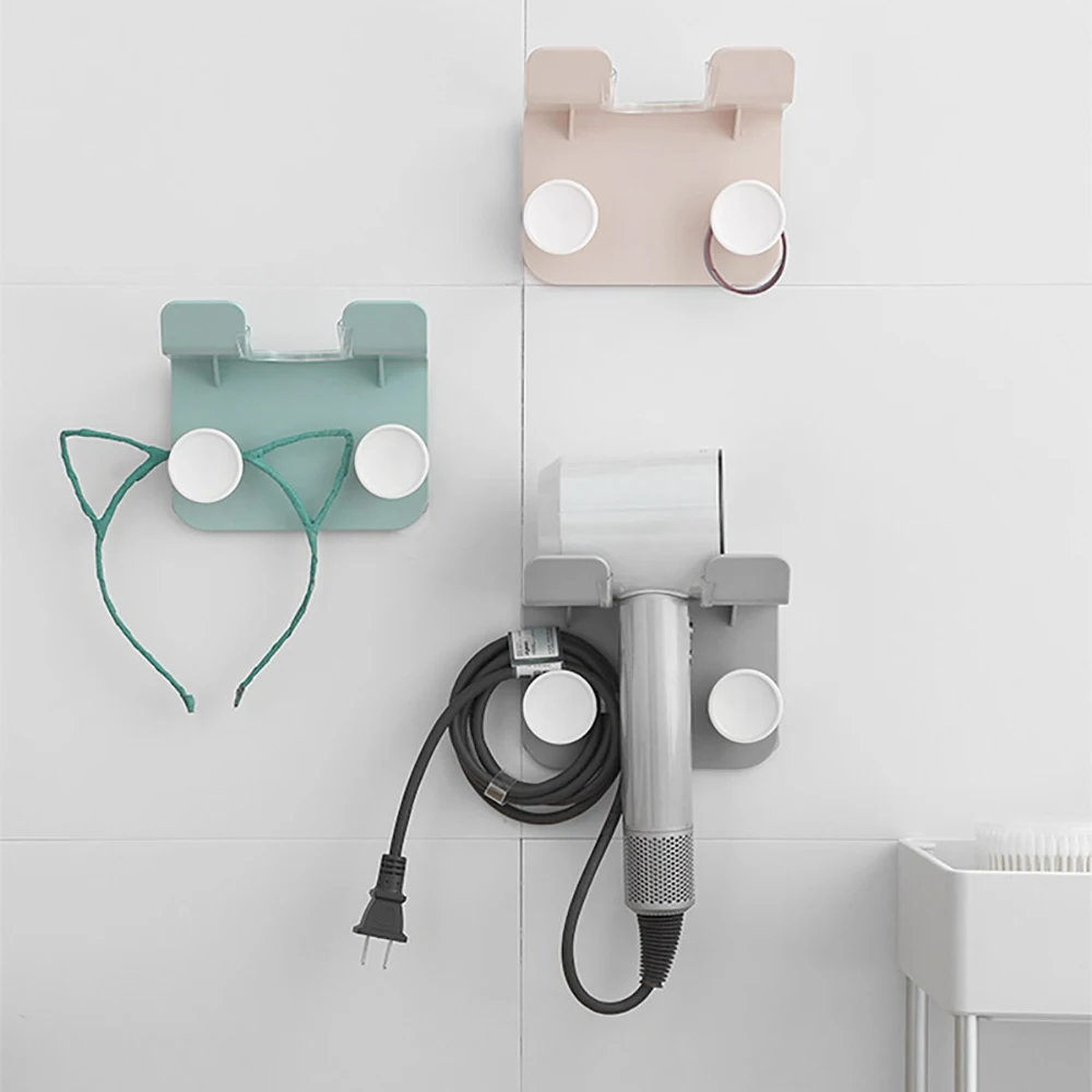 

Неперфорированный держатель для фена, стойка для фена для ванной комнаты из АБС, настенная стойка для фена для туалета