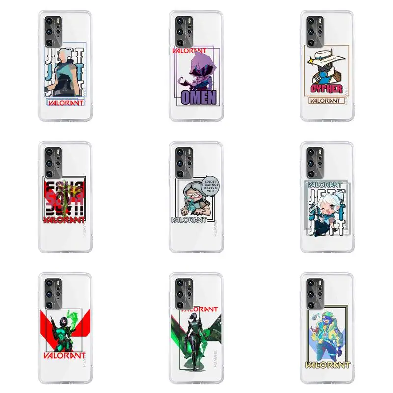 

Valorante, special warfare hero Phone Case For Huawei P40 P30 P20 Mate Honor 10i 30 20 i 10 40 8x 9x Pro Lite Transparent Cover
