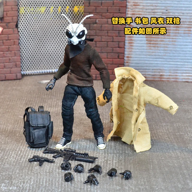 

Killer Ant-Man Insect Head 1/12 Fashion Street Commoner 6-inch Movable Doll Model Hand-made Joint Movable Decoration Gift