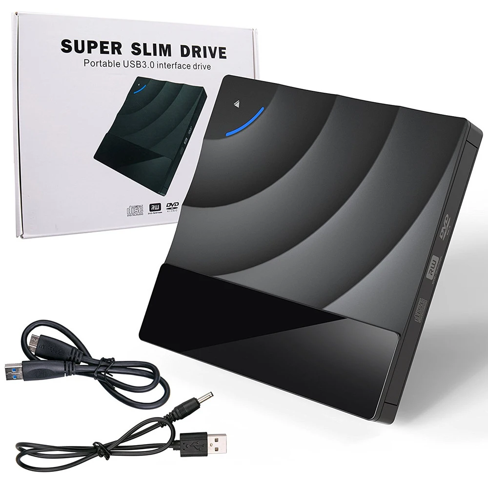 

DVD Drive High Speed USB 3.0 CD DVD Drive For Laptop Desktop Portable Slim CD DVD +/-RW Burner Player Writer Rewriter