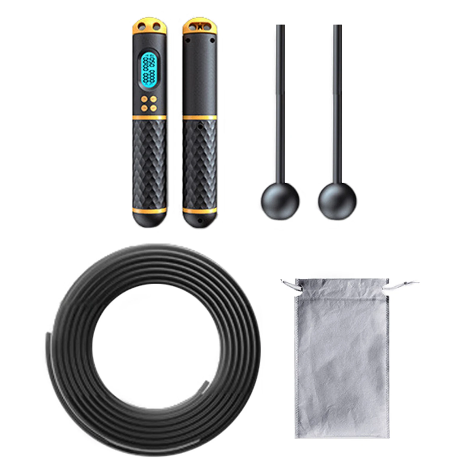 

Скакалка для скорости Скакалка с счетчиком калорий Регулируемая Скакалка с цифровым счетчиком с шариковыми подшипниками и напоминанием о ...