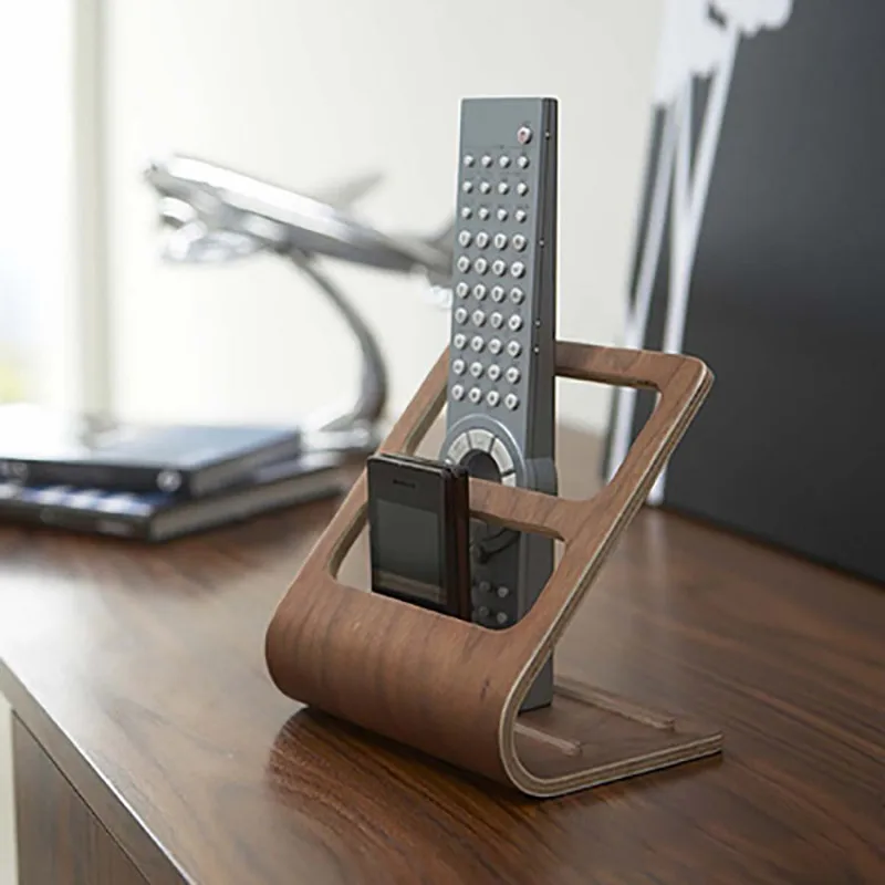 

Desktop Clutter Organizer Office Decorations Wooden Crafts Multi-function Remote Control Storage Table Stationery Pen Holder