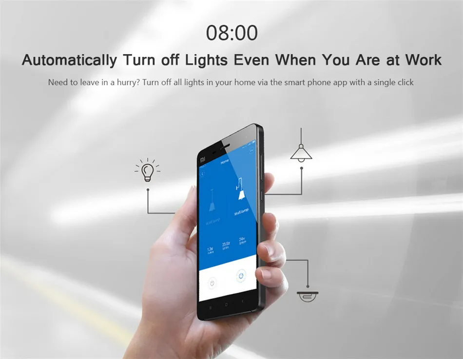 Умный Домашний Светильник Xiaomi Aqara Mijia с одним пожарным проводом ZigBee, беспроводной ключ, настенный выключатель через приложение для смартфона