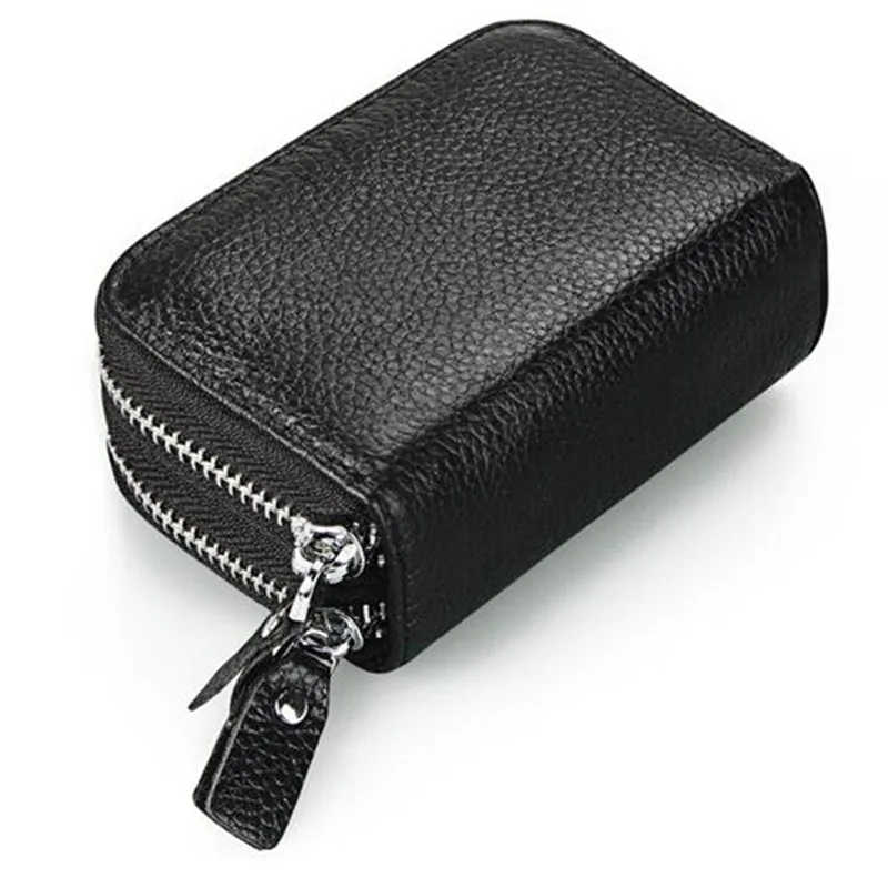 

Держатель для карт с несколькими отделениями для карт, двойная молния, высокое качество, простые однотонные сумки, портативный маленький, с...