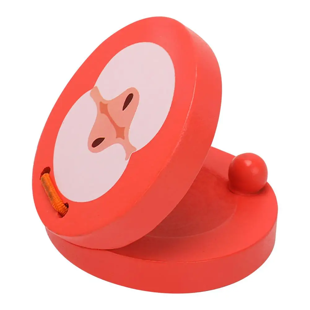 

Children's Natural Wooden Finger Castanet Castanets Musical Percussion Instrument Kids Early Educational Toys For Baby Kids