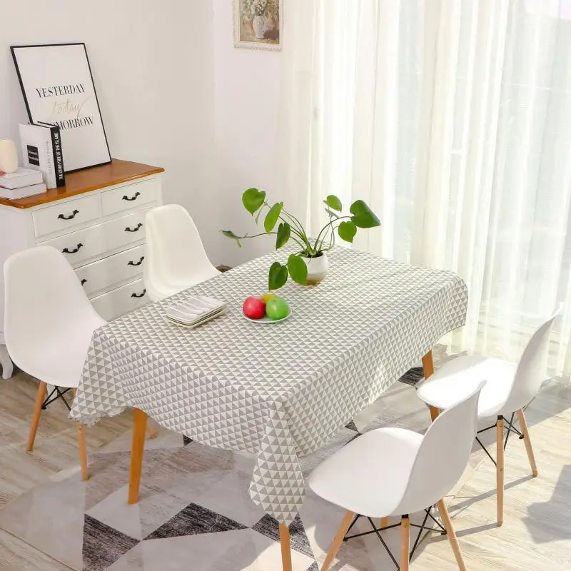 Простой современный треугольник скатерть с геометрическим рисунком Graphics хлопок
